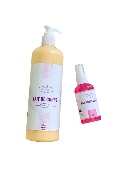 LAIT DE CORPS & HUILE BOOSTER D’ÉCLAT